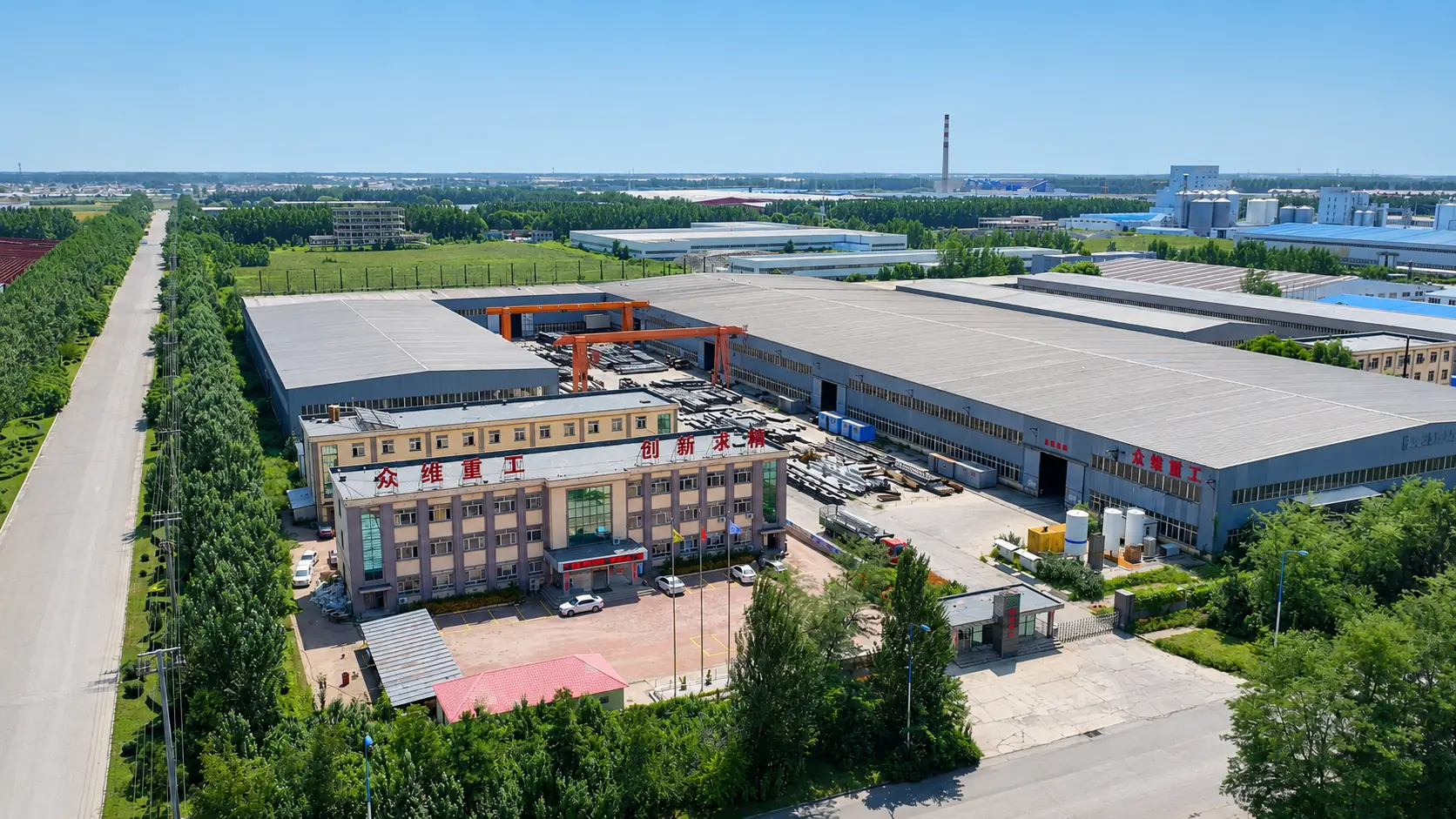 Zhongwei Steel Structure factory aerial view
